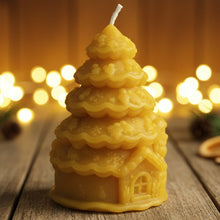 Load image into Gallery viewer, Christmas Festive Forest Beeswax Candles
